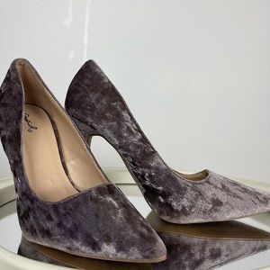 High Heels Womens Pointed Toe Velvet Pumps Stiletto